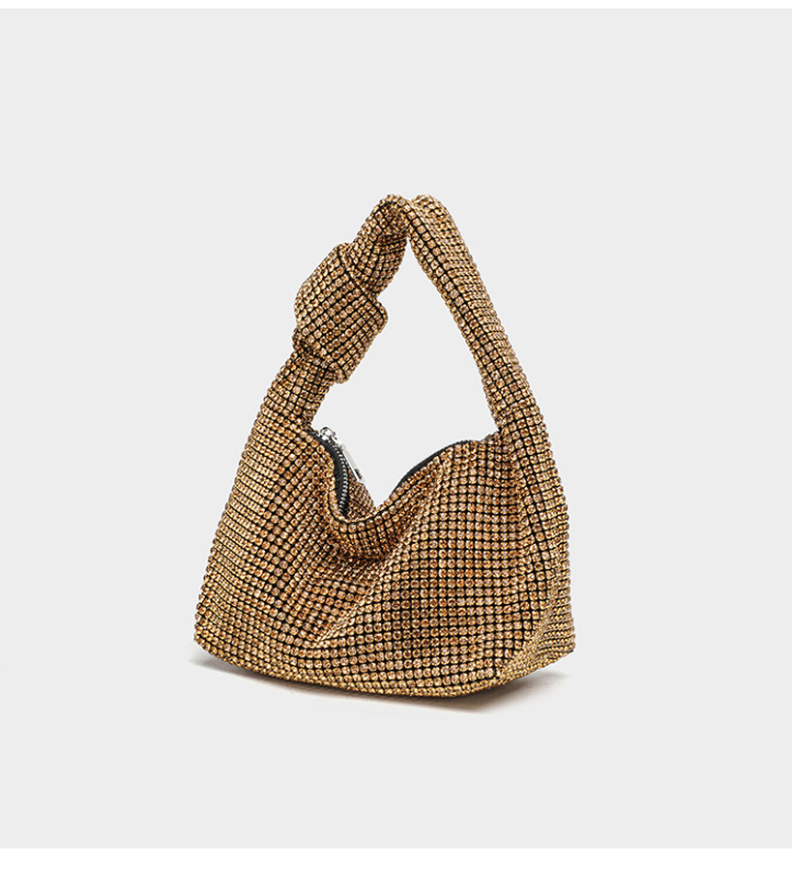 Női PU anyagú táska, kar alatti stílus, kagyló alakú forma, cipzáras nyitás, belső cipzáras zseb