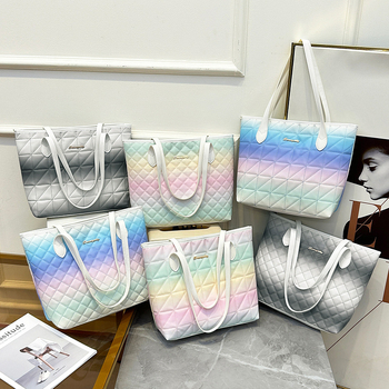 Geantă Tote din PU, formă verticală pătrată, închidere cu fermoar, buzunare interne pentru telefon și ID, buzunar interior cu fermoar, căptușeală poliester