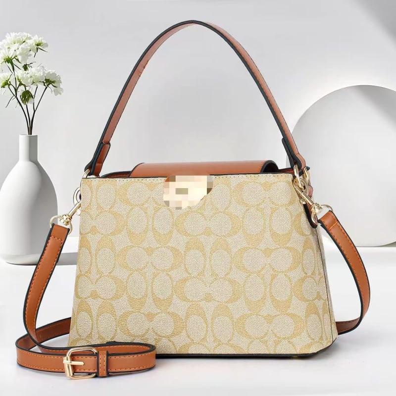 Geantă bucket, stil urban-simplu, PU material, formă pătrată orizontală, deschidere acoperită, buzunar interior laminat cu fermoar