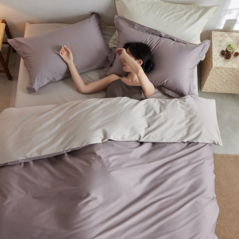 Hosszú szálú pamut ágyneműhuzat készlet, twill szövés, reaktív festés, mindenkori szezonokra, négy- vagy háromdarabos készlet