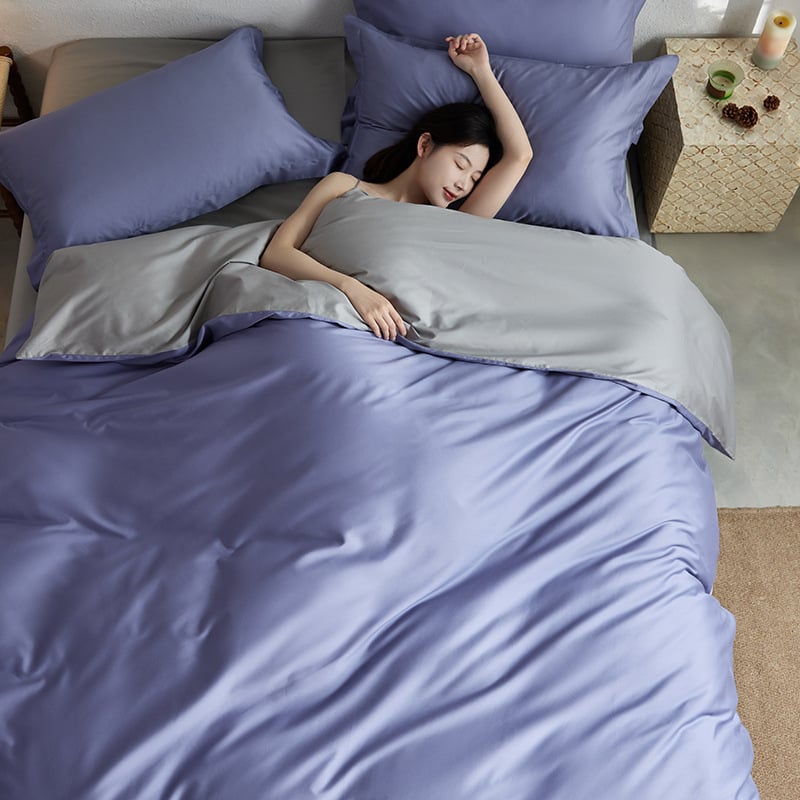 Hosszú szálú pamut ágyneműhuzat készlet, twill szövés, reaktív festés, mindenkori szezonokra, négy- vagy háromdarabos készlet