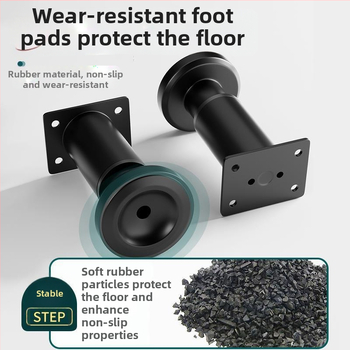 Állítható bútorlábak – rozsdamentes acél és hideg hengerelt acél; univerzális felhasználás; modern, minimalist stílus; bevonat sütőben égett