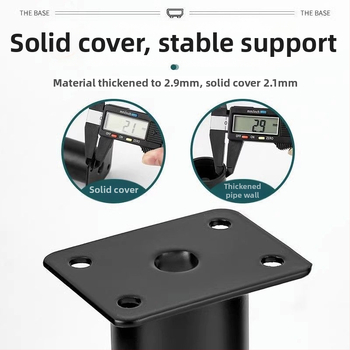 Állítható bútorlábak – rozsdamentes acél és hideg hengerelt acél; univerzális felhasználás; modern, minimalist stílus; bevonat sütőben égett