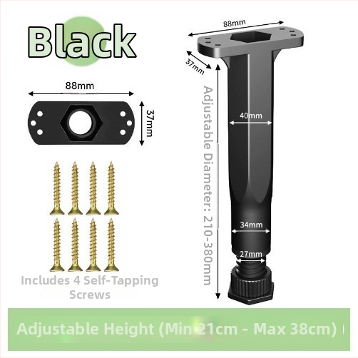 Állítható bútorlábak – rozsdamentes acél és hideg hengerelt acél; univerzális felhasználás; modern, minimalist stílus; bevonat sütőben égett