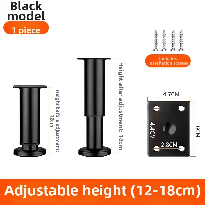 Állítható bútorlábak – rozsdamentes acél és hideg hengerelt acél; univerzális felhasználás; modern, minimalist stílus; bevonat sütőben égett