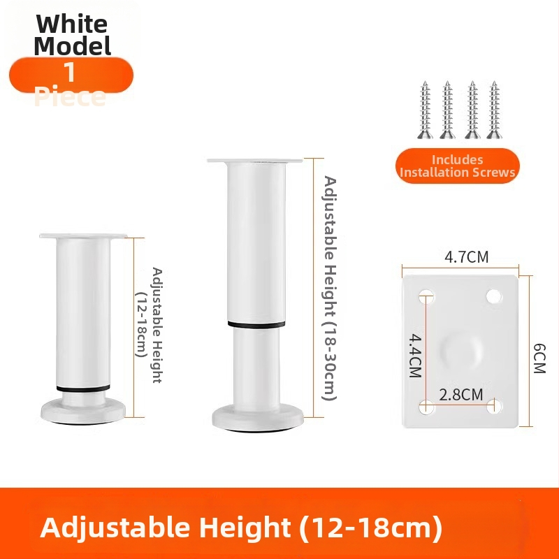 Állítható bútorlábak – rozsdamentes acél és hideg hengerelt acél; univerzális felhasználás; modern, minimalist stílus; bevonat sütőben égett