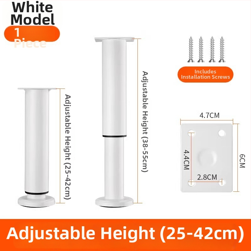 Állítható bútorlábak – rozsdamentes acél és hideg hengerelt acél; univerzális felhasználás; modern, minimalist stílus; bevonat sütőben égett