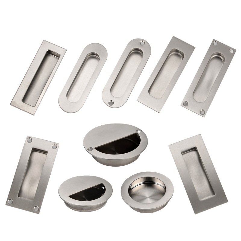 Skrivena ručka od 304 nehrđajućeg čelika, brušena površina, moderna minimalistička stil, za klizna vrata i ladice namještaja