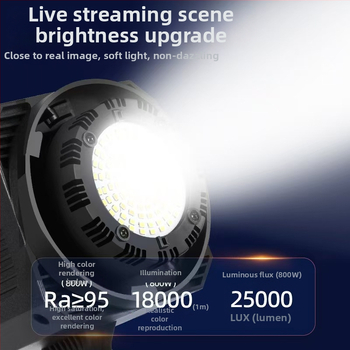 Lumină LED profesională pentru fotografie, 100W, 220V, reglaj intensitate, montură Baorong bayonet