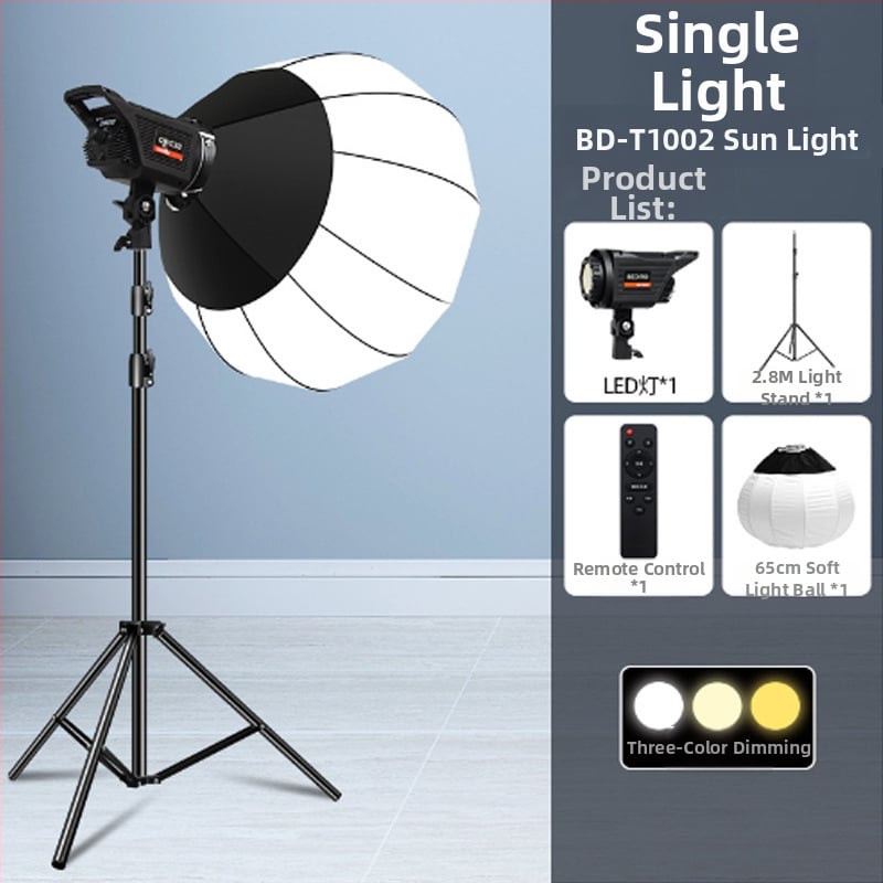 Lumină LED profesională pentru fotografie, 100W, 220V, reglaj intensitate, montură Baorong bayonet