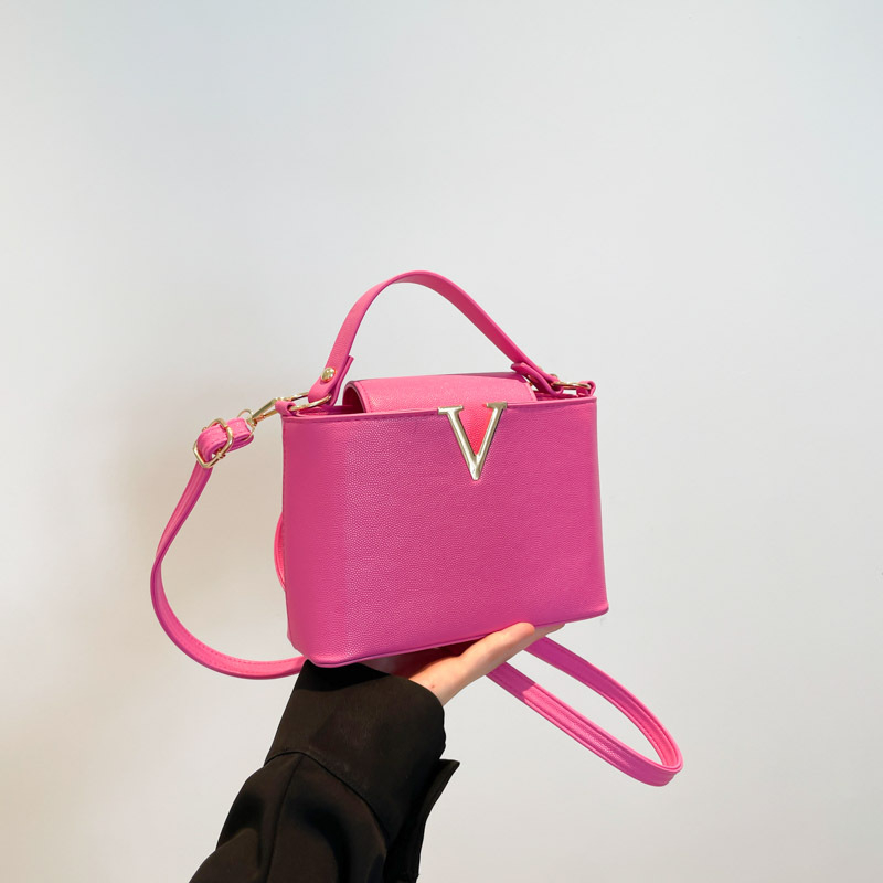 Ženska PU torbica, urbani minimalistički stil, horizontalni kvadratni oblik, mala veličina, crossbody torba s jednom naramenicom