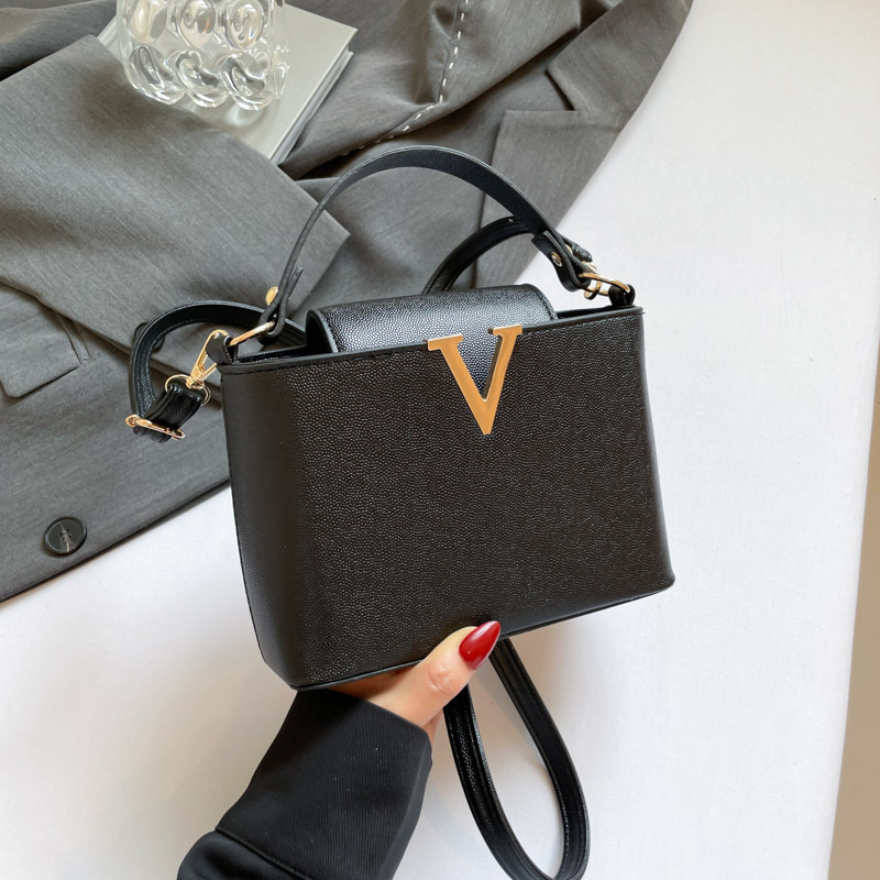 Ženska PU torbica, urbani minimalistički stil, horizontalni kvadratni oblik, mala veličina, crossbody torba s jednom naramenicom