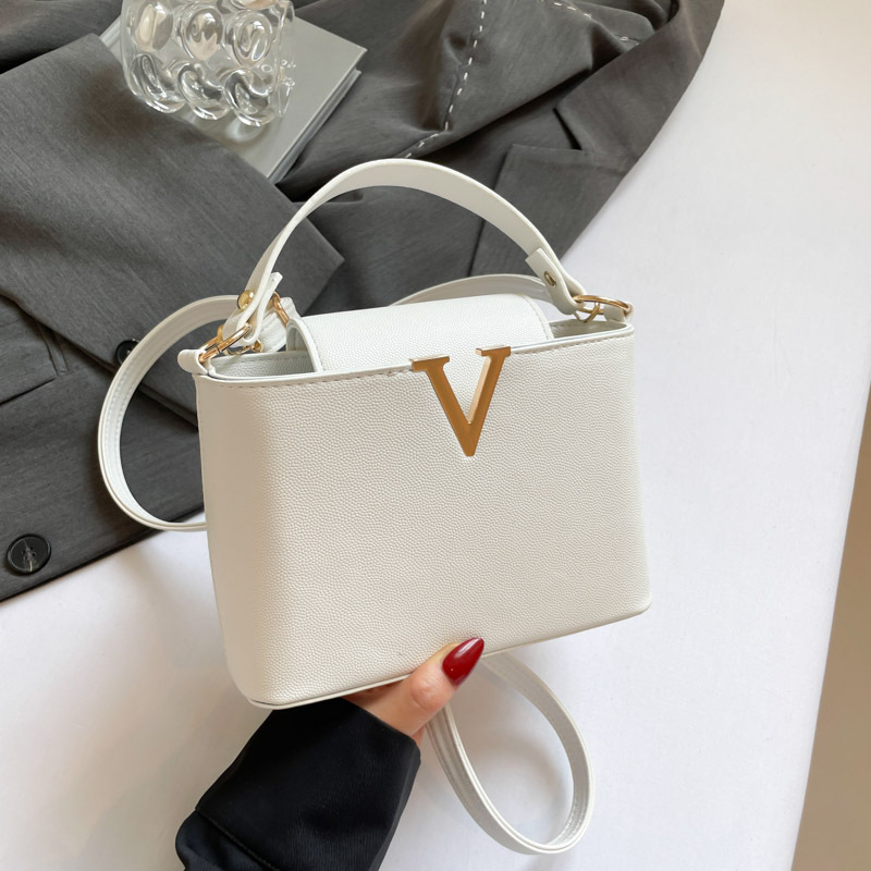 Ženska PU torbica, urbani minimalistički stil, horizontalni kvadratni oblik, mala veličina, crossbody torba s jednom naramenicom