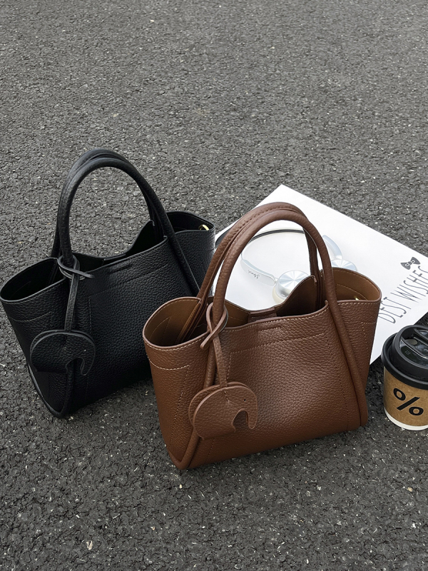 PU torba u obliku košare, urbanistički stil, dizajn basket bag, oblik školjke, zatvaranje zipom