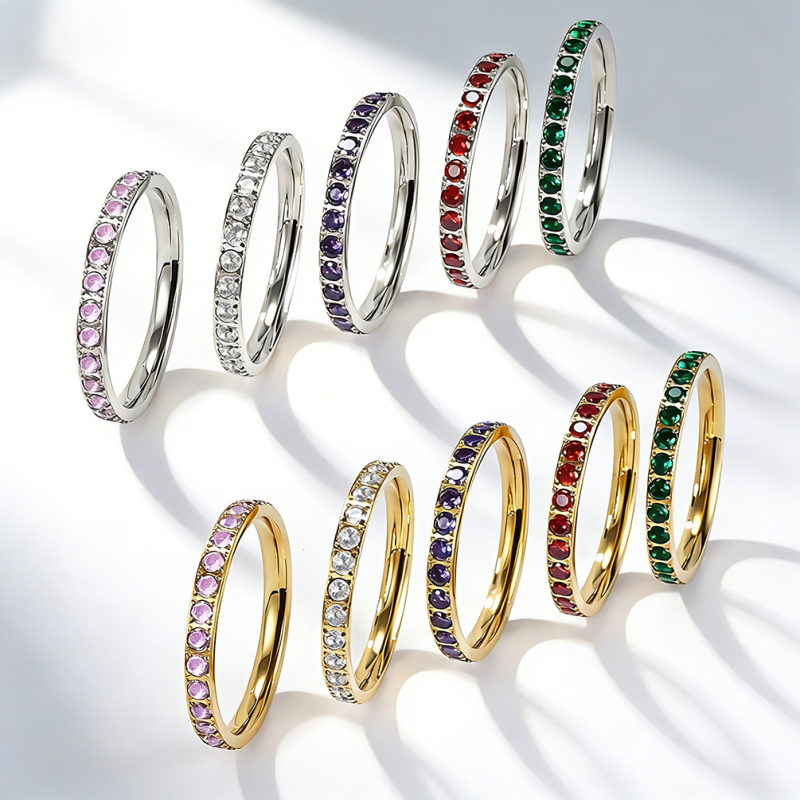 kisujj gyűrű rozsdamentes acélból, geometriai forma, precíz kidolgozás, chic stílus