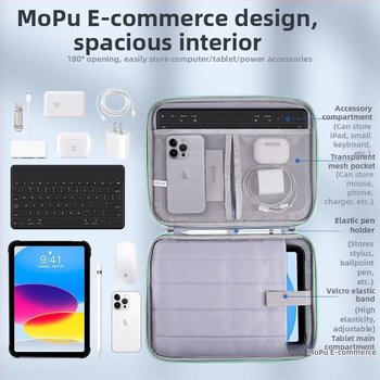 Obal na tablet Huawei MatePad Pro s vnútorným organizérom, ultra ľahký, priedušný PU materiál, PU podšívka, odolný voči opotrebeniu a rozširovateľný