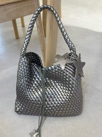 Ručna tkanа Tote torba - PU koža, gradski minimalistički stil, oblik kofera, magnetsko zatvaranje, jednoručna naramenica