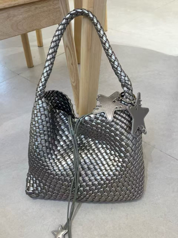 Ručna tkanа Tote torba - PU koža, gradski minimalistički stil, oblik kofera, magnetsko zatvaranje, jednoručna naramenica