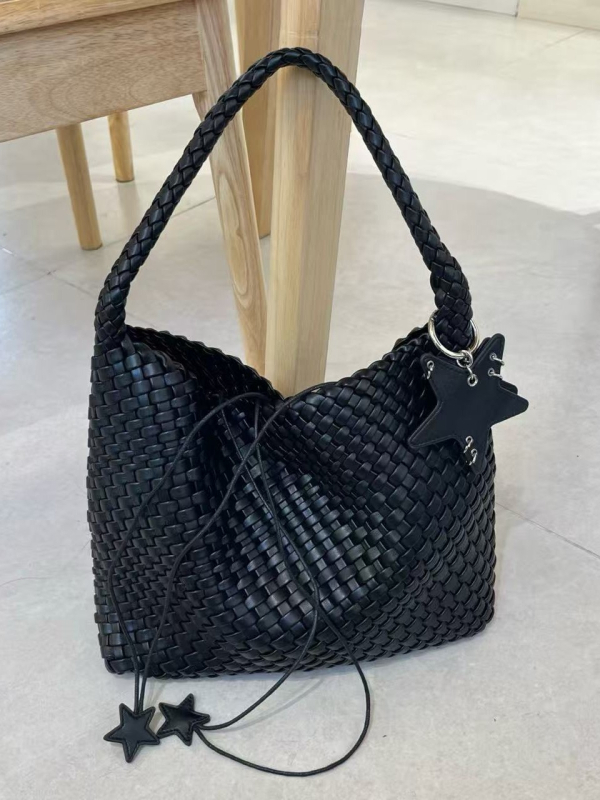 Ručna tkanа Tote torba - PU koža, gradski minimalistički stil, oblik kofera, magnetsko zatvaranje, jednoručna naramenica