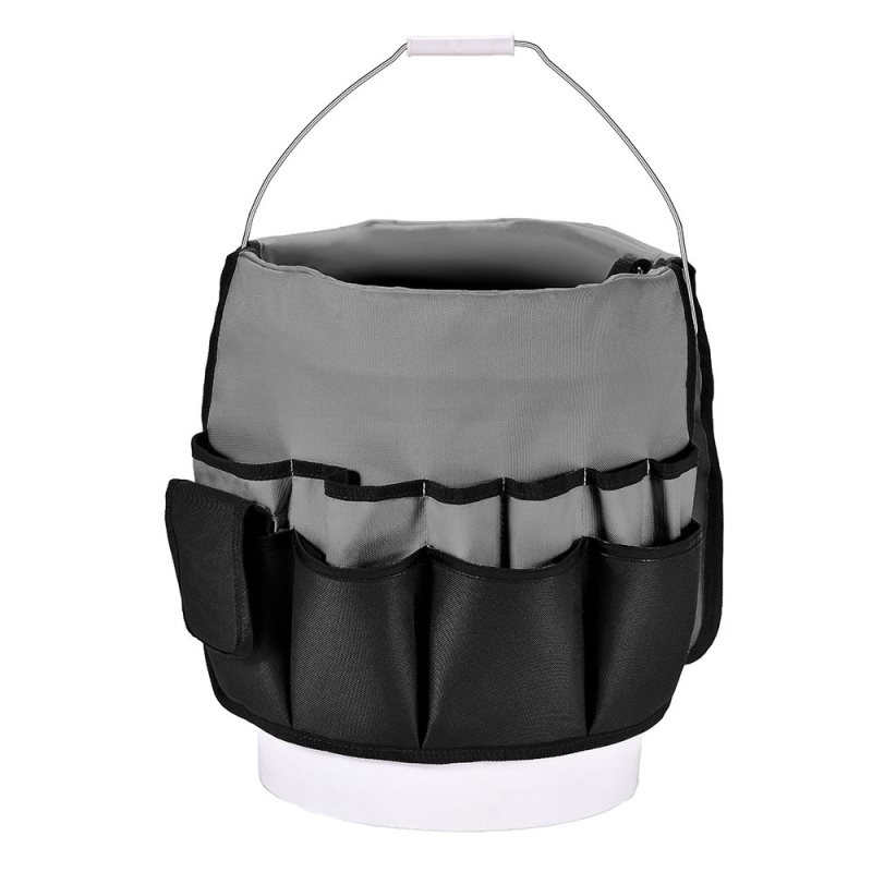 Τσάντα εργαλείων κήπου, συμβατή με κουβά, από Oxford ύφασμα, πολλαπλών στρώσεων αδιάβροχη