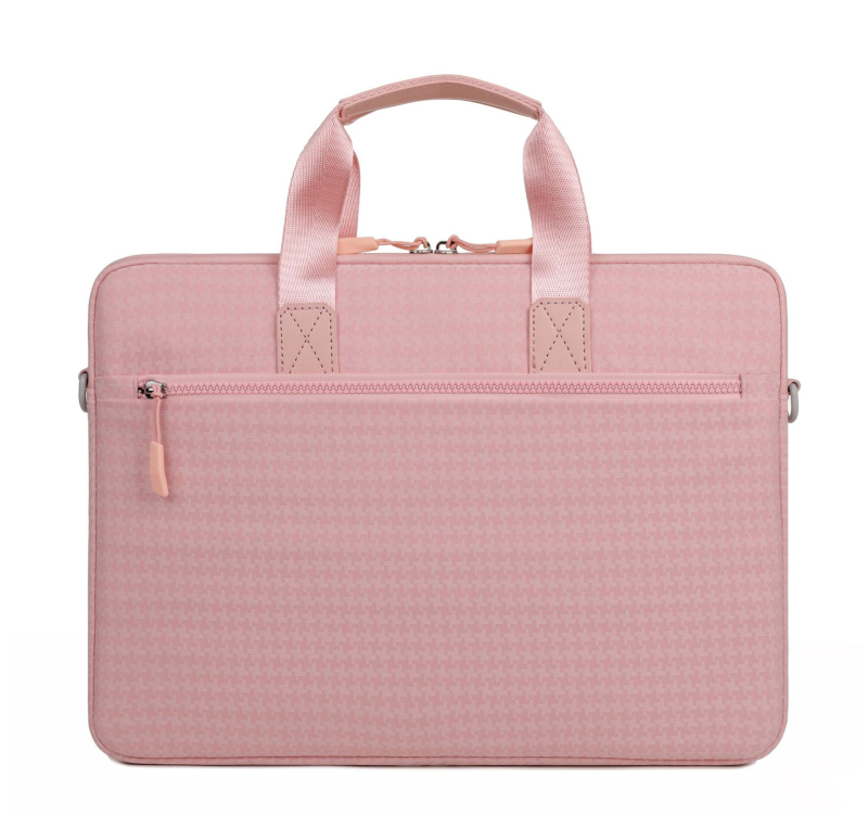 Torba za laptop s uzorkom houndstooth, crossbody remenom, prozračan Oxford materijal, podstava poliester, jesen 2025