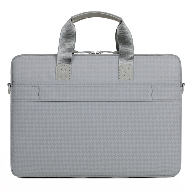 Torba za laptop s uzorkom houndstooth, crossbody remenom, prozračan Oxford materijal, podstava poliester, jesen 2025