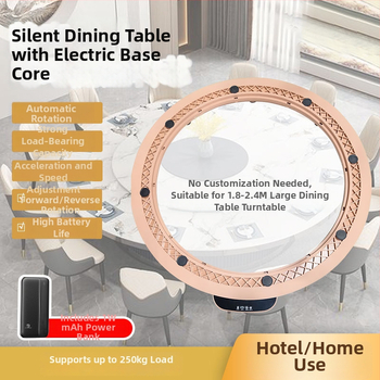 Elektromos forgó alap étkezőasztalhoz, érintéses vezérléssel és vezeték nélküli forgással (Anyag: műanyag; Márka: Haidis; Modell Nip-154; Termék kódja: Wpl265; Tömeg: 5 kg)