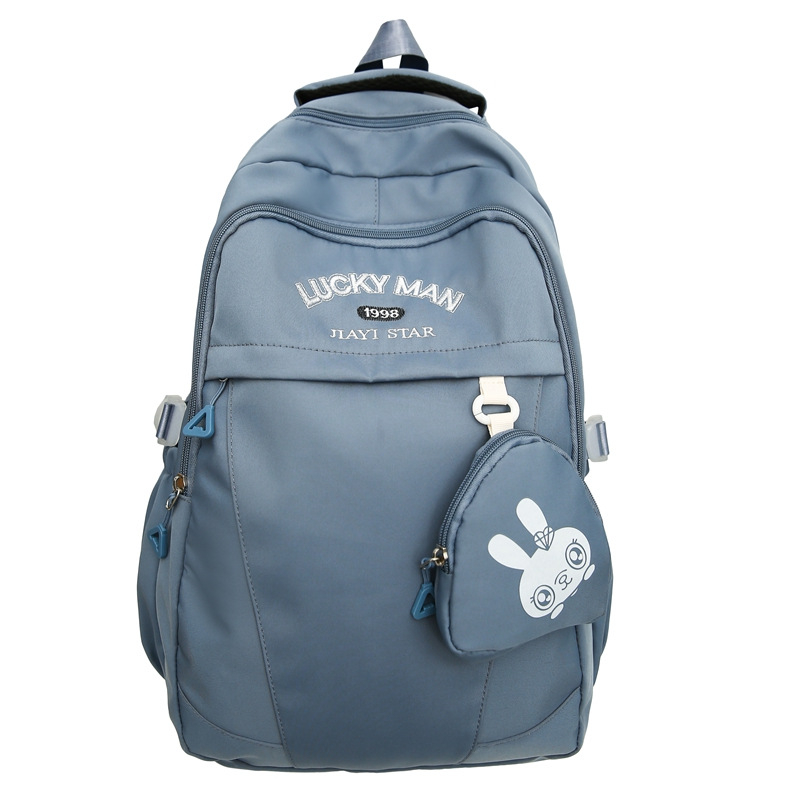 Goupeng σχολική τσάντα πλάτης από Oxford ύφασμα, επένδυση νάιλον, κλείσιμο με φερμουάρ, αδιάβροχη και ανθεκτική στη φθορά, μεγάλης χωρητικότητας