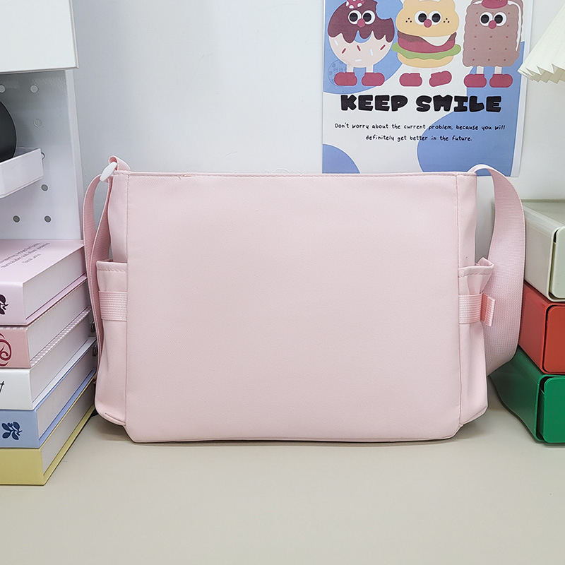 Tote torba u japanskom stilu anime, prozirna, crossbody s patentnim zatvaračem, Oxford tkanina, poliester podstava