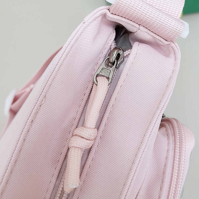 Tote torba u japanskom stilu anime, prozirna, crossbody s patentnim zatvaračem, Oxford tkanina, poliester podstava