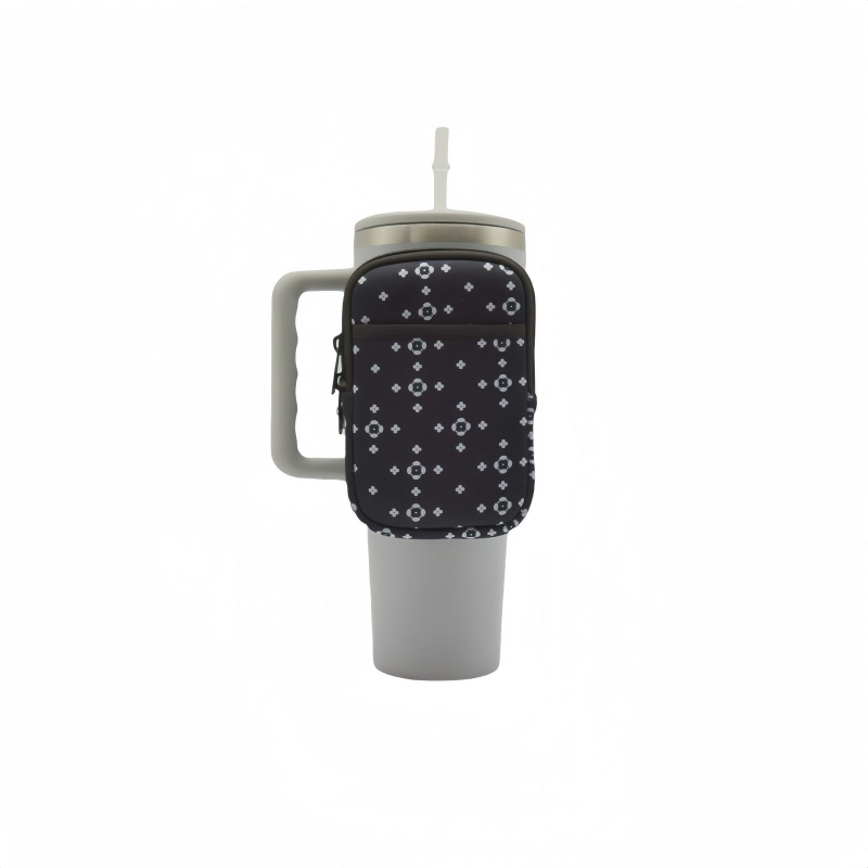 Sportska tašna za pojas s leopard printom od diving materijala, 40oz kapacitet, prozračna, vodootporna, otporna na habanje, podstava od poliestera, YUXIAO