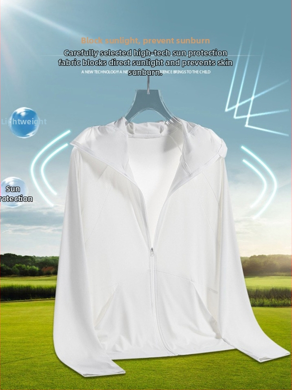 Unisex vanjska windbreaker jakna s kapuljačom, UPF50+ zaštita od sunca, lagana, prozračna, otporna na vjetar