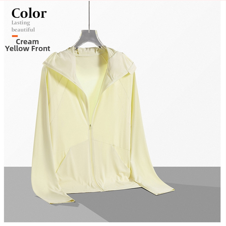Unisex vanjska windbreaker jakna s kapuljačom, UPF50+ zaštita od sunca, lagana, prozračna, otporna na vjetar