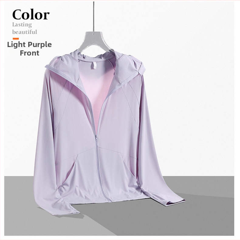 Unisex vanjska windbreaker jakna s kapuljačom, UPF50+ zaštita od sunca, lagana, prozračna, otporna na vjetar