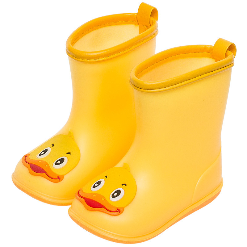 Dječje kišne čizme, serija Crazy Animal City, gornji dio od PVC-a, crtani uzorak, nizak potpetica 1–3 cm