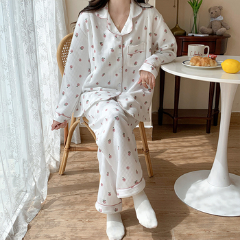 Μαιευτικό σετ πιζάμα με cardigan – Air Cotton, γιακάς πέτο, μακριά μανίκια, βαρύ ύφασμα 251–300 g/m², βαμβάκι 90–95%