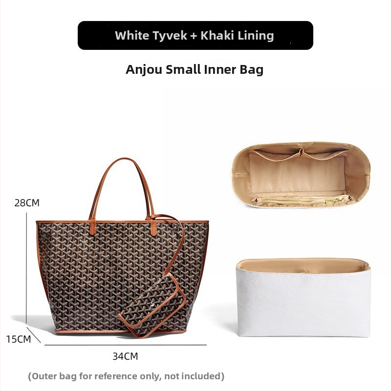 Geantă interioară pentru Goyard Anjou tote, design respirabil, lansare primăvara 2025, material: Alt, cutie: 1 bucată.