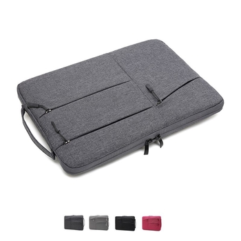 Husă pentru laptop cu buzunare interioare — polyester, fermoar, căptușeală, rezistentă la apă, anti-furt, design ușor; compatibilă cu laptopuri și tablete