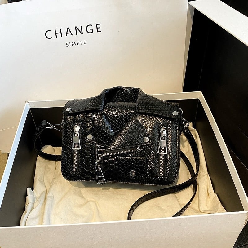 Ženska crossbody torba – PU materijal, ulicni stil, vodoravni kvadratni oblik, zatvaranje zatvaračem, unutarnji skriveni džep.