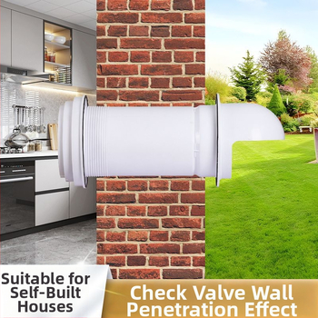 Обратен клапан, стенен или монтиран върху стъкло, пластмасов, CE-сертифициран, Сертификат №1