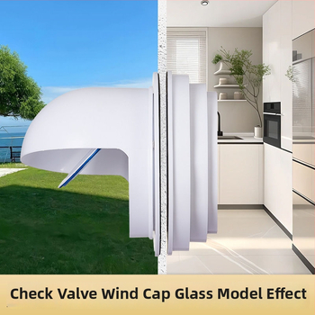 Обратен клапан, стенен или монтиран върху стъкло, пластмасов, CE-сертифициран, Сертификат №1