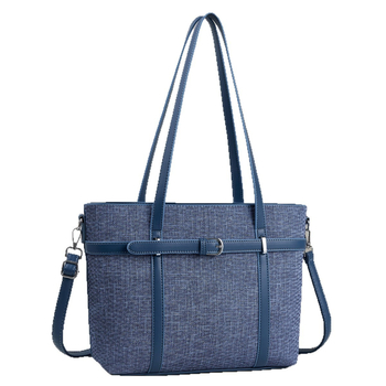 PU kanta torba, velika kapaciteta, vertikalnog kvadratnog oblika, zatvaranje na zip, laminirani džep s zipom, jedna naramenica — jesen 2025