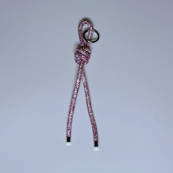 Висулка за чанта: диамантени вплетени висулки – въже и синджир, от Rhinestone кристали, урбан минималистичен стил