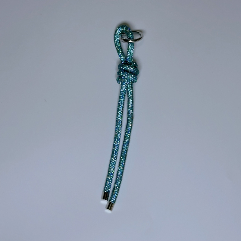 Висулка за чанта: диамантени вплетени висулки – въже и синджир, от Rhinestone кристали, урбан минималистичен стил