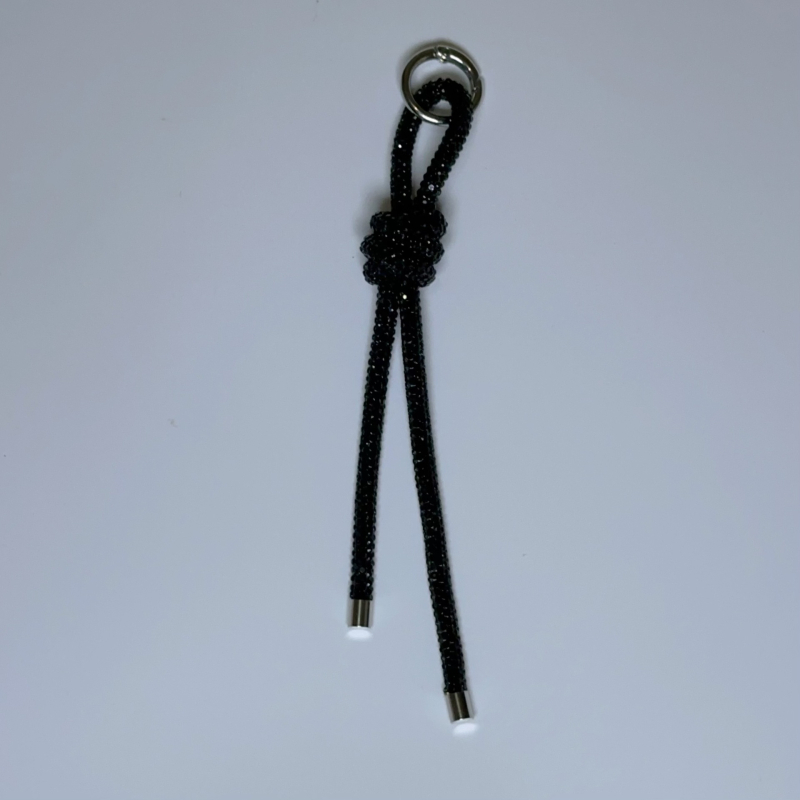 Висулка за чанта: диамантени вплетени висулки – въже и синджир, от Rhinestone кристали, урбан минималистичен стил