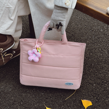 Koreai stílusú női kézitáska notebookhoz — nylon; vízálló; ultra könnyű; légáteresztő; kopásálló