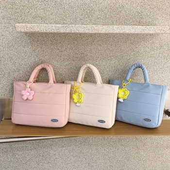 Koreai stílusú női kézitáska notebookhoz — nylon; vízálló; ultra könnyű; légáteresztő; kopásálló