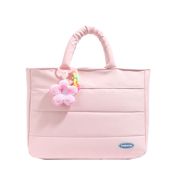 Koreai stílusú női kézitáska notebookhoz — nylon; vízálló; ultra könnyű; légáteresztő; kopásálló