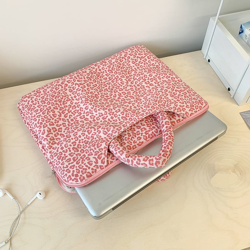 Torba za laptop i tablet s leopard printom — lagana, otporna na udarce, otporna na habanje, poliester