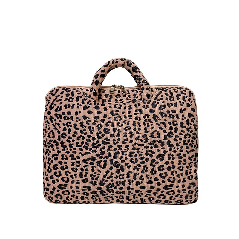 Torba za laptop i tablet s leopard printom — lagana, otporna na udarce, otporna na habanje, poliester
